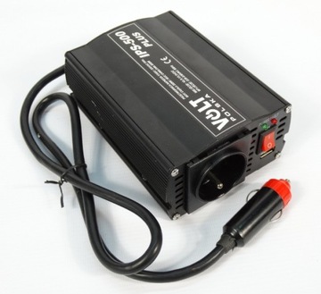 12V 500W PRZETWORNICA SAMOCHODOWA NAPIĘCIA 230 USB