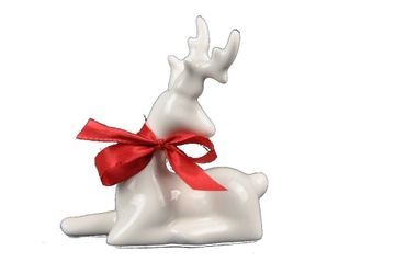 RENIFER PORCELANOWY ŚMIETANKOWY