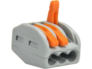 SZYBKOZŁĄCZKA WAGO KOSTKA ELEKTRYCZNA 3x4 mm 1 szt 222-413
