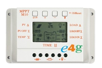 ! 10A REGULATOR ŁADOWANIA LCD 12V 24V MPPT SOLARNY