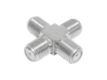 Przejście adapter czwórnik 4x gniazdo F SAT (0706)