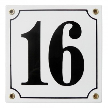 АДРЕСНАЯ ДОСКА НОМЕР ДОМА МЕТАЛЛИЧЕСКАЯ ТАБЛИЧКА ДЛЯ ДОМА 12х12 СМ Эмалированная