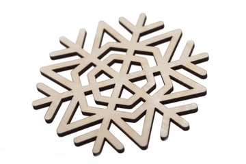 Śnieżynki gwiazdki płatki śniegu 10cm - ZESTAW 06