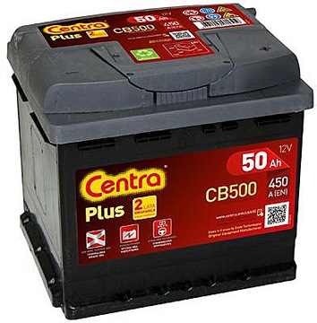 Аккумулятор Centra Plus 50Ач 450А CB500 Новая модель