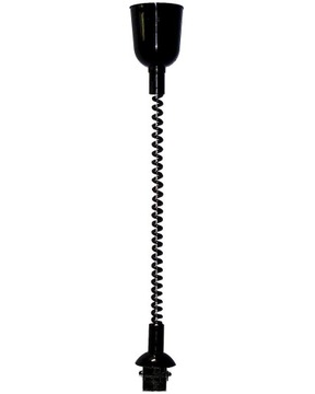 Zawieszenie do kloszy E27 zawiesie regulowane lamp kabel spiralny CZARNY z1