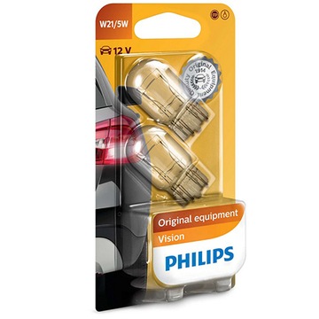 Лампы Philips W21/5W Vision + на 30 % больше света