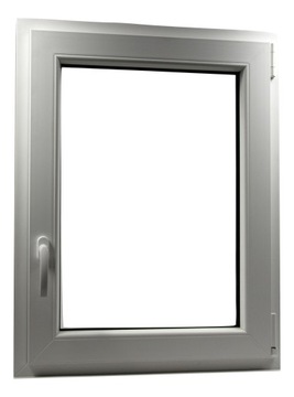 ОКНО ПВХ 900 x 900 РУ КРАСНОЕ ДВИЖЕНИЕ ВНЕШНЕЕ