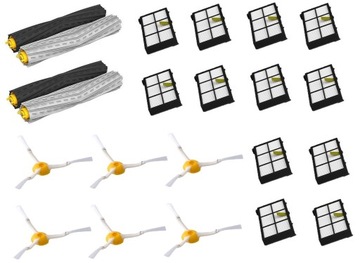 ZESTAW SZCZOTKI FILTRY DO iRobot ROOMBA 805 880 891 895 896 960 965 966 980