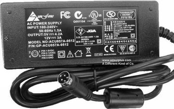 НОВАЯ вилка блока питания LACIE 4PIN 12V 3A / 5V 4.2A FV