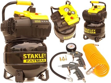 БЕЗМАСЛЯНЫЙ КОМПРЕССОР STANLEY FATMAX 24л + КОМПЛЕКТ 6