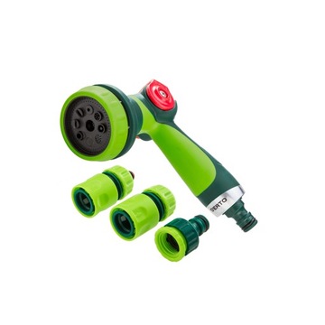 KOMPLET Zraszacz Pistolet 8funkcji Złączki 1/2''