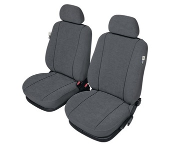 AUDI A3 A4 A6 POKROWCE WELUR FOTELE PRZEDNIE szare