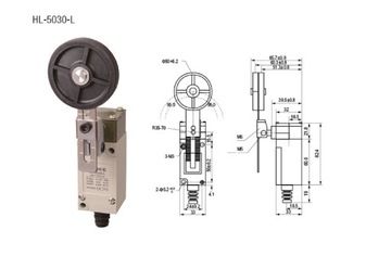 Wyłącznik krańcowy HL-5030L Krańcówka z rolką 50mm