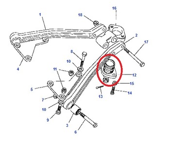 Центральный поперечный рычаг заднего Discovery Defender