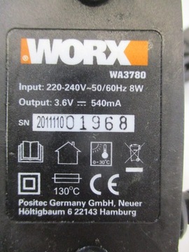 Зарядное устройство WORX WA 3780