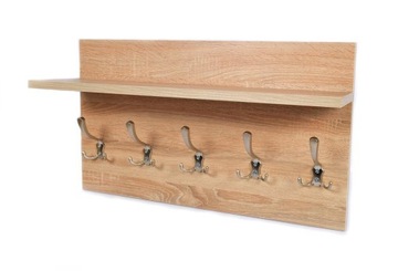 WIESZAK Z PÓŁKĄ DĄB SONOMA 70x40 PRZEDPOKÓJ