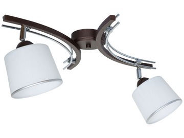 Elegancka LAMPA WISZĄCA SUFITOWA PLAFON LED 2X60W