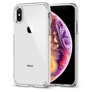 ЧЕХОЛ SPIGEN ULTRA HYBRID ДЛЯ IPHONE X/XS + СТЕКЛО SGP