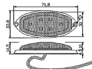 LAMPA LED SMD x 6 Kamper Jacht Przyczepa 12V 24V