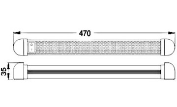 Lampa 30 led smd paka naczepa kabina 12V 24V