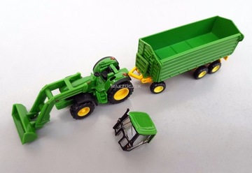 ТРАКТОРНЫЙ ПРИЦЕП SIKU 1843 JOHN DEERE 1:87