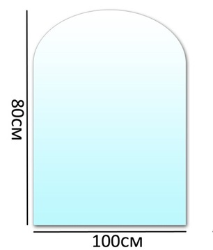 SZYBA PODSTAWA POD KOMINEK HARTOWANA SZKŁO 100x80