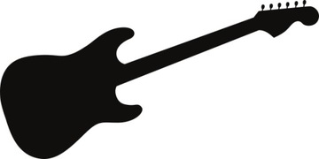 Duża naklejka na ścianę GITARA do pokoju dziecka MUZYKA 140 cm