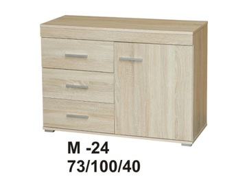 Komoda Marino M24 dąb sonoma 100 cm solidna