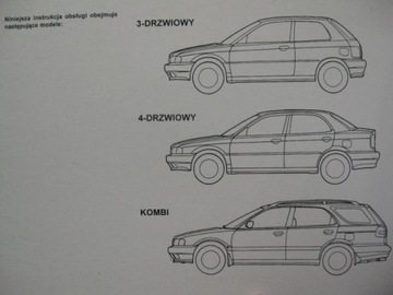 Suzuki Baleno I польская инструкция Baleno 1995-1999 гг.