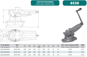 IMADŁO MASZYNOWE POCHYLNE 6530-125 BISON POLSKIE