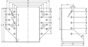 СОЕДИНИТЕЛЬ КРОНШТЕЙНА БАЛКИ WB26 80x120 СЕРТИФИКАТ