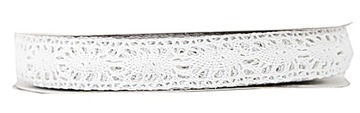 Wstążka koronkowa koronka bawełniana 3cm/25y 2kol.