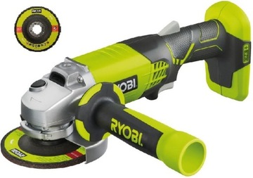 Аккумуляторная угловая шлифовальная машина RYOBI R18AG-0, 18 В