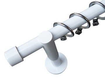 КАРЕНЫ ДЛЯ ШТОР БЕЛЫЙ КАРДИНЫ ДЛЯ ШТОР 19ММ 240СМ