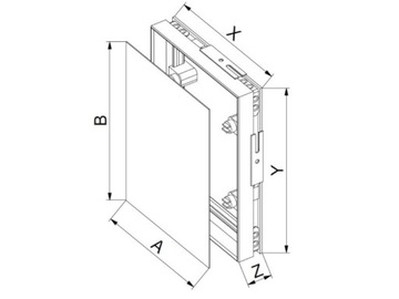 КРЫШКА МАСКИ AWENTA REVISION MPCV4 20x20 ПВХ ГЛАЗУРЬ