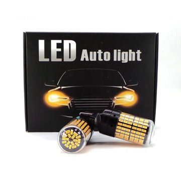 2x светодиода 7440, W21W 12–24 В CANBUS, ярко-оранжевый