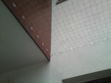 НАБОР БАЛКОННОЙ СЕТКИ ДЛЯ КОШЕК, ПТИЦ, ГОЛУБЕЙ 5Х3 СЕТКИ 50мм БЕЗ СВЕРЛЕНИЯ