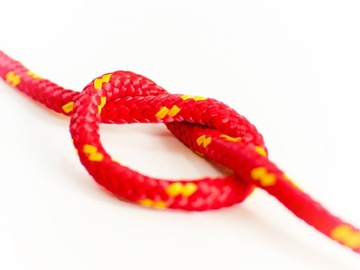 Lina Linka Żeglarska Polipropylenowa 5mm Pleciona uniwersalna CZERWONA 200m