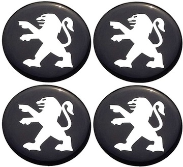 PEUGEOT 55mm NAKLEJKI NA FELGI DEKIELKI KOLPAKI