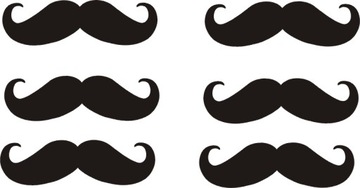 WĄSY WĄS Moustache naklejki 402-1P RÓŻNE KOLORY