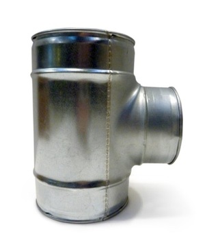 Trójnik T ocynk fi 125 / 100 / 125 mm TPC-125-100