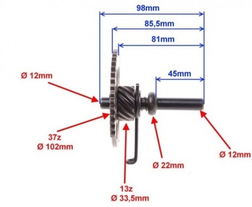 HALF MOON KICK DRIVE ATV 150 GY6 KOPKA BASHAN DIABLO FUXIN SHINERAY