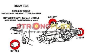 ВТУЛКА КРЕПЛЕНИЯ ДИФФЕРЕНЦИАЛА, BMW E36