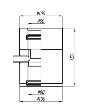 Адаптер De Dietrich 60/100 с конденсатором