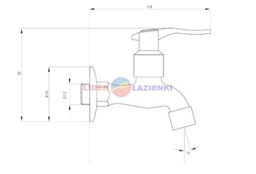 DEANTE кран для холодной воды 1/2 дюйма БЕЗ 122л