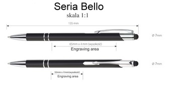 НОВИНКА!! Ручки металлические Bello + ГРАВИРОВКА 50 шт.