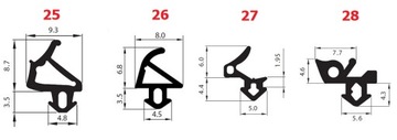 VEKA S-1126A Уплотнители оконные, СЕРЫЕ