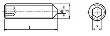 Установочный винт с потайной головкой черный M10x35 DIN914 2 шт.