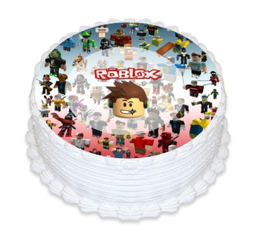 OPŁATEK NA TORT PREMIUM ROBLOX GRA + NAPIS TEKST