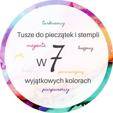 Tusze do stempli, pieczątek wyjątkowe kolory